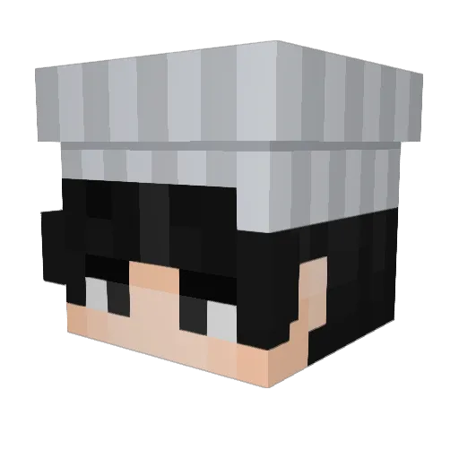 xvpx Minecraft avatar head, 3D render