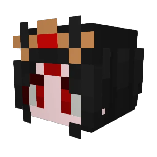 xvqingchaun Minecraft avatar head, 3D render