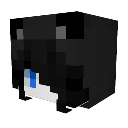 xvqm Minecraft avatar head, 3D render