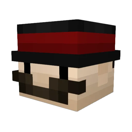 xvr3laps3vx Minecraft avatar head, 3D render