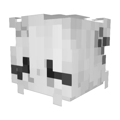 xvvvvvv Minecraft avatar head, 3D render