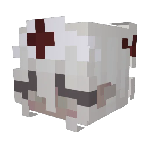 xvwv Minecraft avatar head, 3D render