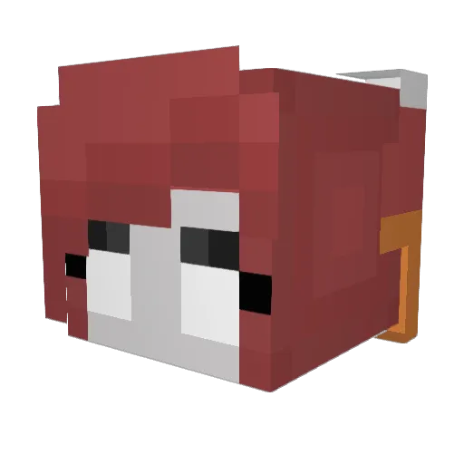 xvzx Minecraft avatar head, 3D render