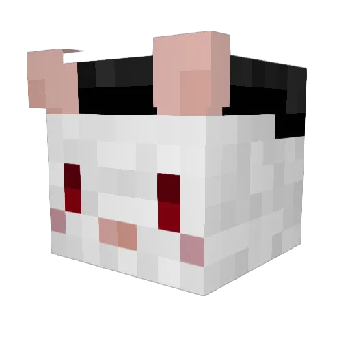 xwasabieh Minecraft avatar head, 3D render