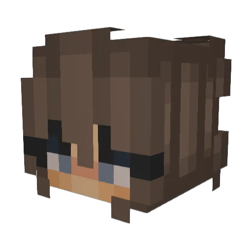 xwiczi Minecraft avatar head, 3D render