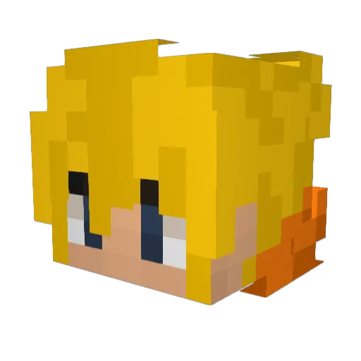 xwinggriffin Minecraft avatar head, 3D render