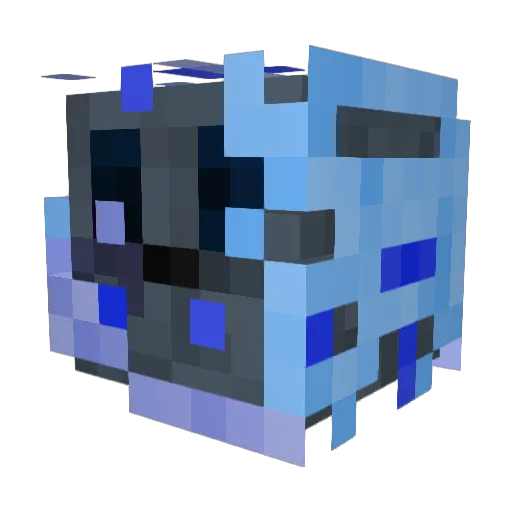 xwolf0376 Minecraft avatar head, 3D render