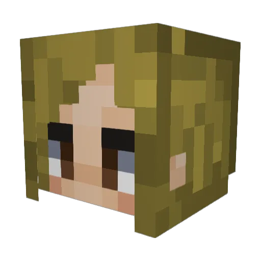 xwolfx88 Minecraft avatar head, 3D render