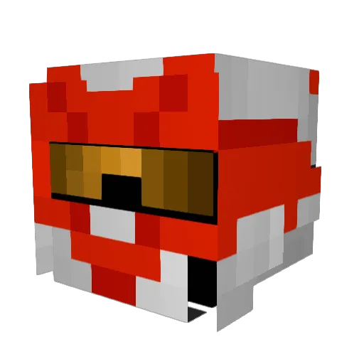 xword Minecraft avatar head, 3D render