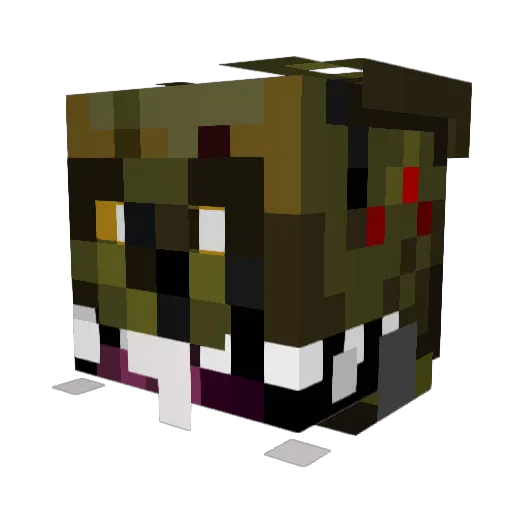 xworldviewx Minecraft avatar head, 3D render