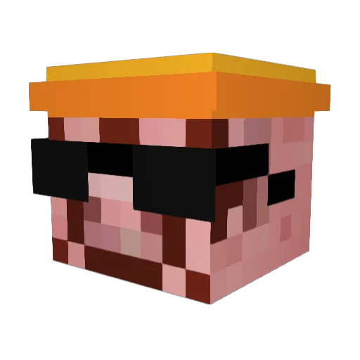 xwthebug Minecraft avatar head, 3D render
