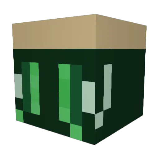 xwudeczka Minecraft avatar head, 3D render