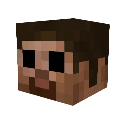 xx3227 Minecraft avatar head, 3D render