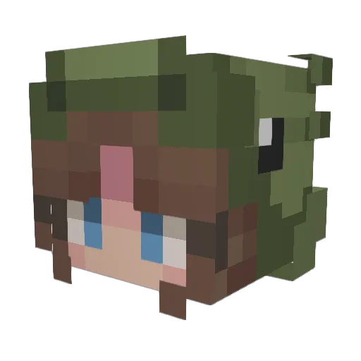 xx7x9 Minecraft avatar head, 3D render