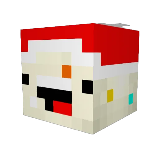 xxAditorXX Minecraft avatar head, 3D render