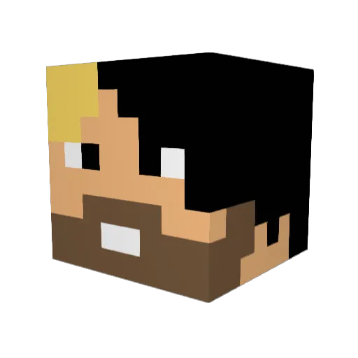 xxAlbatroSxx Minecraft avatar head, 3D render