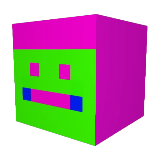 xxBeaztie Minecraft avatar head, 3D render
