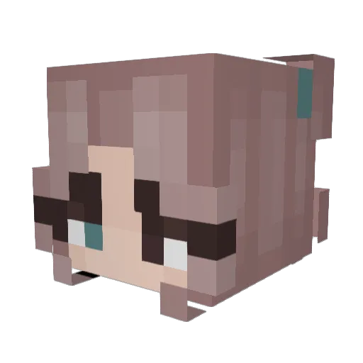 xxBug Minecraft avatar head, 3D render