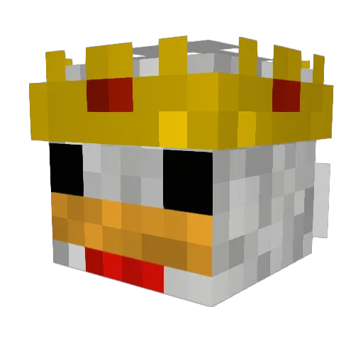 xxCUATEWAR2xx Minecraft avatar head, 3D render