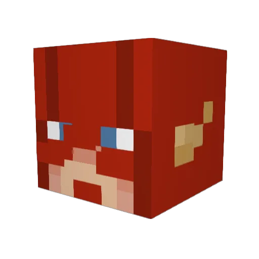 xxChemist Minecraft avatar head, 3D render