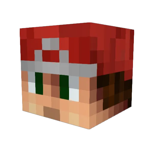 xxChromeWizardxx Minecraft avatar head, 3D render