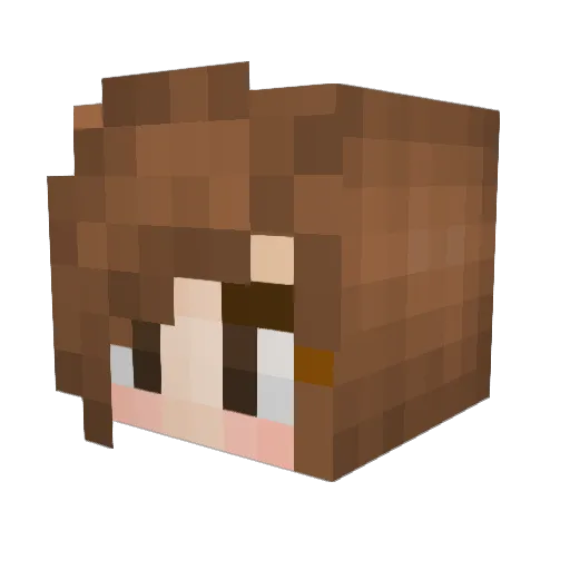 xxCinnax Minecraft avatar head, 3D render