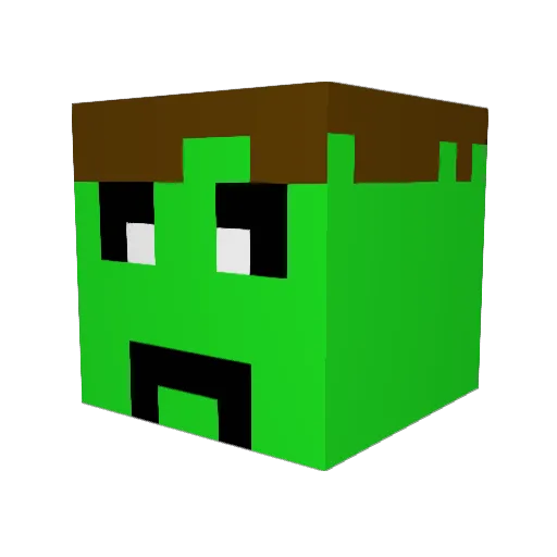 xxDPHxx Minecraft avatar head, 3D render