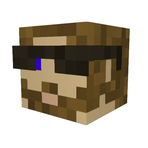 xxDarnellxX Minecraft avatar head, 3D render