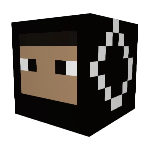 xxDeadzz Minecraft avatar head, 3D render