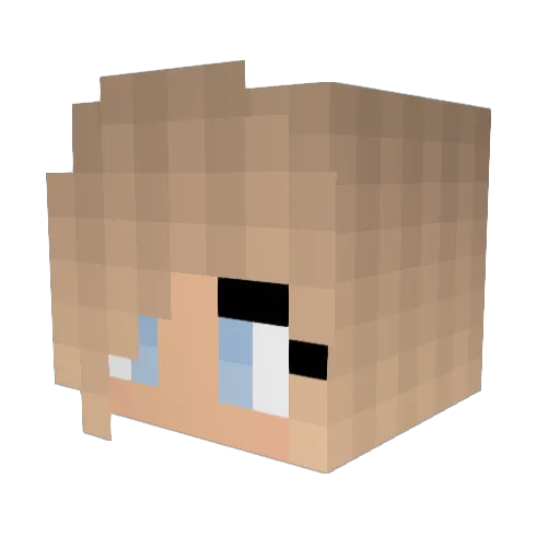 xxHaley Minecraft avatar head, 3D render