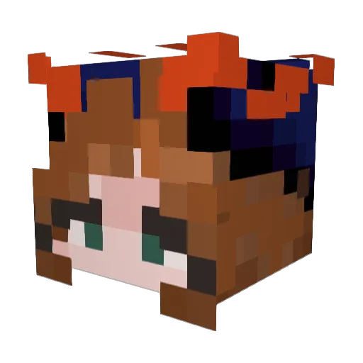 xxHuneeBeexx Minecraft avatar head, 3D render