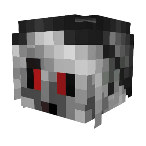 xxHunterCraft Minecraft avatar head, 3D render