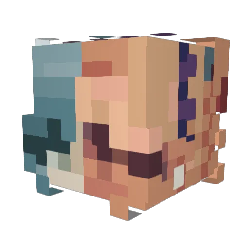 xxIDream Minecraft avatar head, 3D render