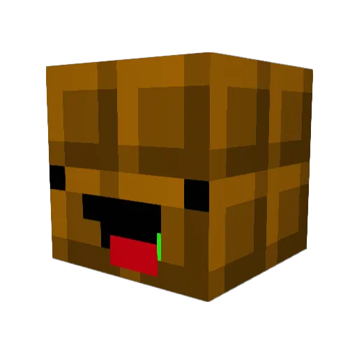 xxKex Minecraft avatar head, 3D render