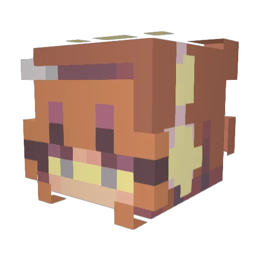 xxLibby Minecraft avatar head, 3D render