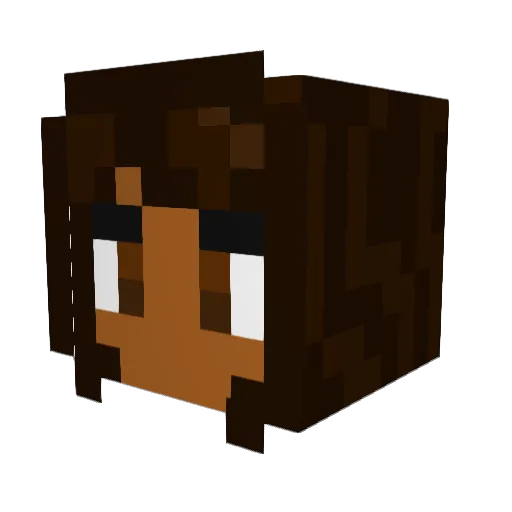xxMISTURAxx Minecraft avatar head, 3D render