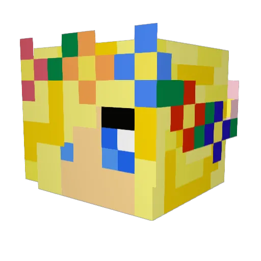 xxMidaxx Minecraft avatar head, 3D render