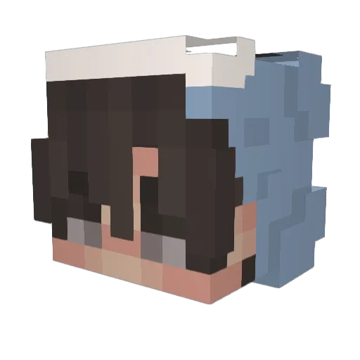 xxMilktea Minecraft avatar head, 3D render