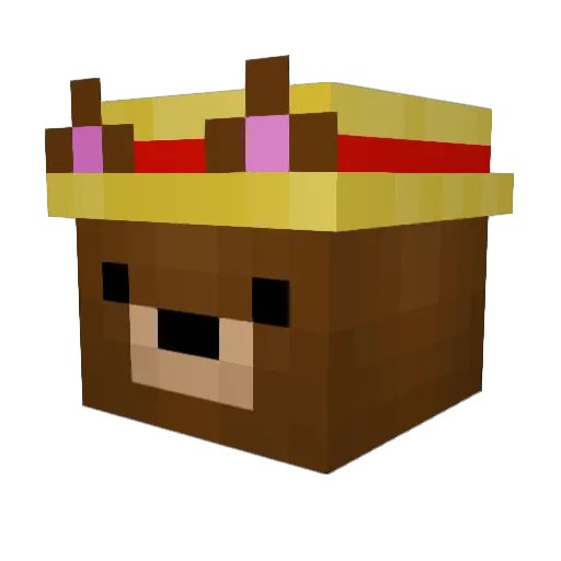 xxPaco Minecraft avatar head, 3D render
