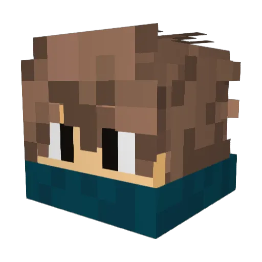xxProGamer64xx Minecraft avatar head, 3D render