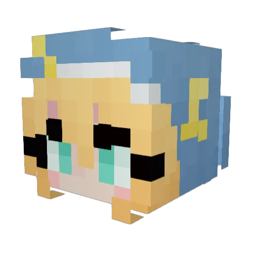 xxPuppyGirlxx Minecraft avatar head, 3D render
