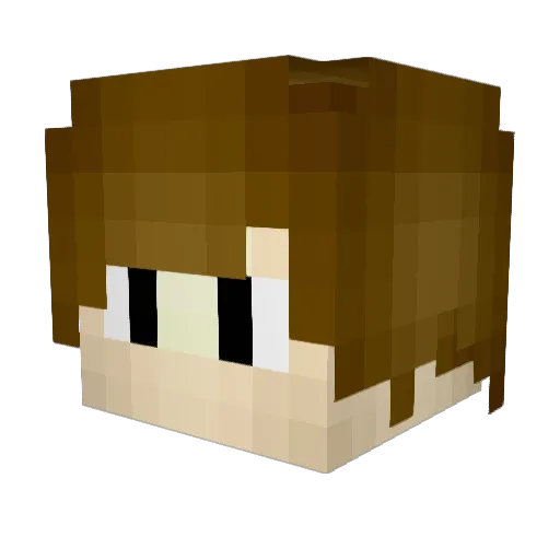 xxRICOx Minecraft avatar head, 3D render