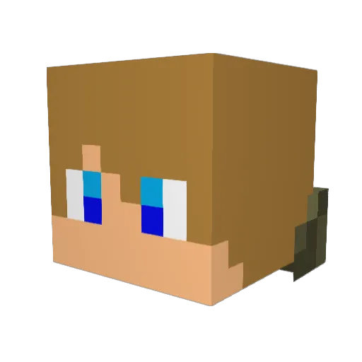xxRJScopeZx Minecraft avatar head, 3D render