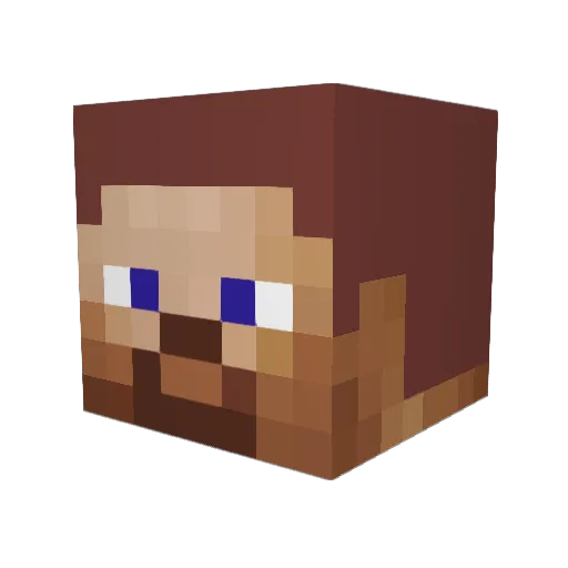 xxRacsoxx Minecraft avatar head, 3D render
