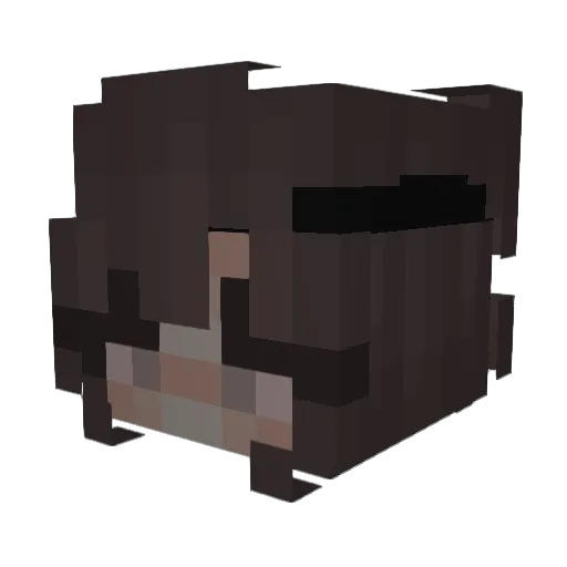 xxSaharaxx Minecraft avatar head, 3D render