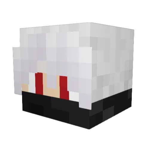 xxShindo Minecraft avatar head, 3D render