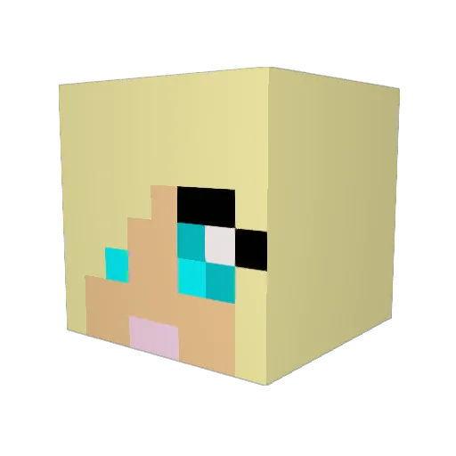 xxX_Coco_Xxx Minecraft avatar head, 3D render