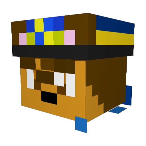 xx_Santa_xx Minecraft avatar head, 3D render