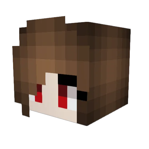 xx_lenchen_ Minecraft avatar head, 3D render