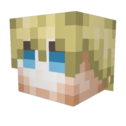 xx_squid_xx Minecraft avatar head, 3D render